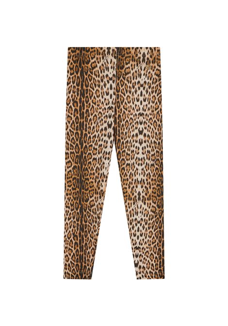 Leggings con stampa ROBERTO CAVALLI KIDS | CGA26059LEMF1GIAG.NATUR